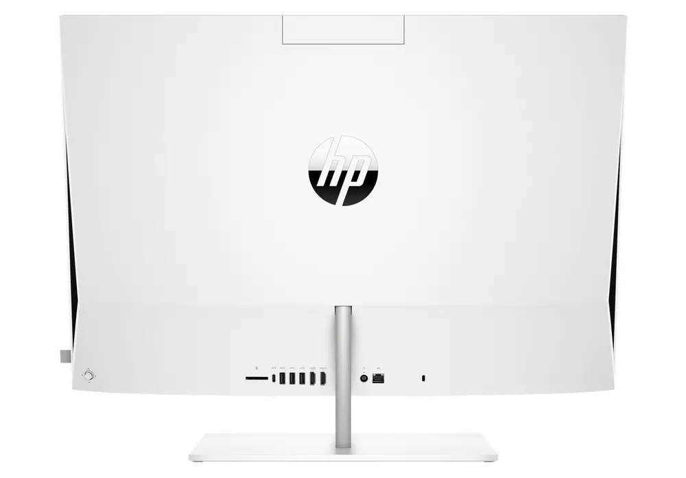 Computer All-in-One HP Pavilion 27-CA0019UR, 27", AMD Ryzen 5 5500U, 16GB/512GB, FreeDOS, Alb