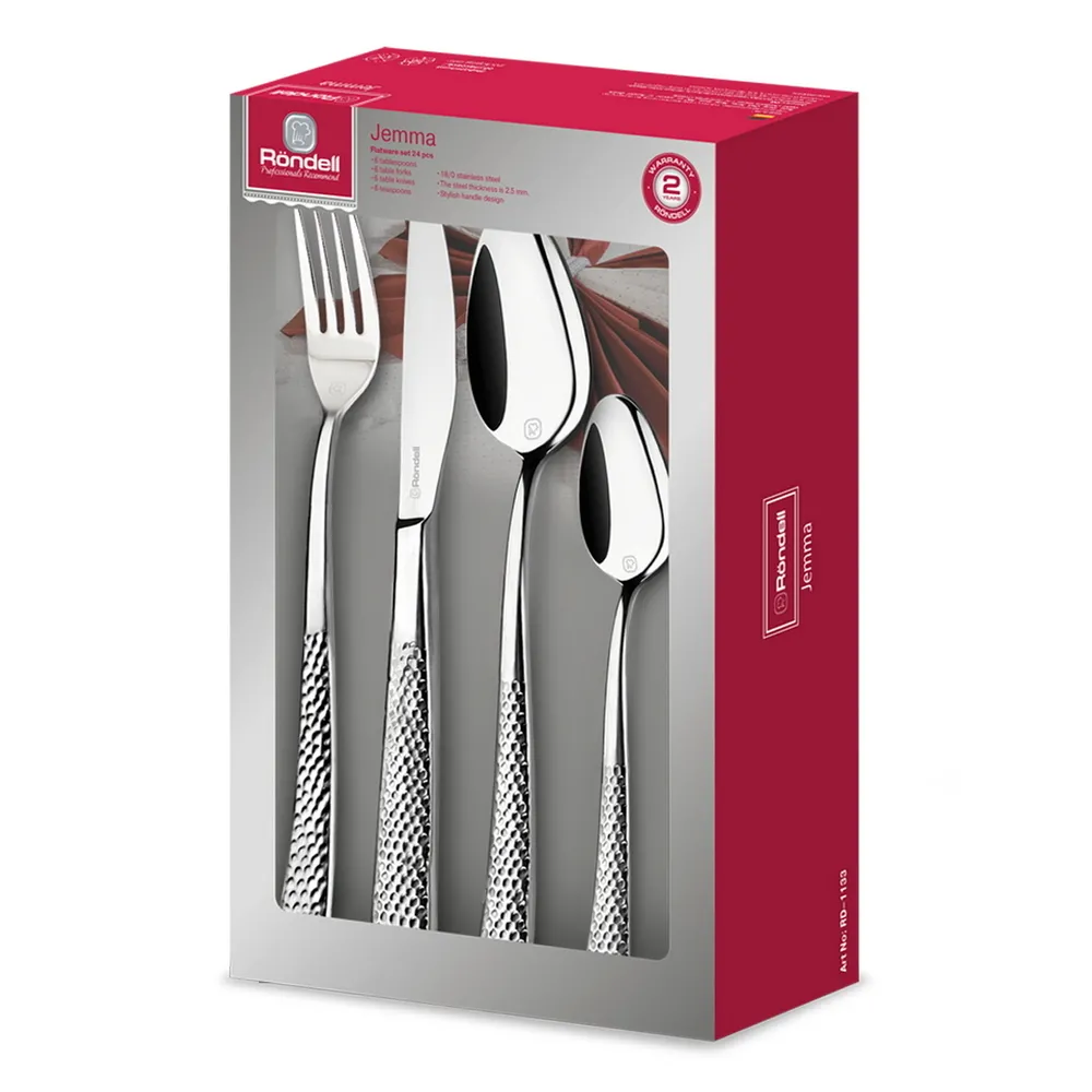 Set de ustensile de bucătărie Rondell RD-1133, Argintiu