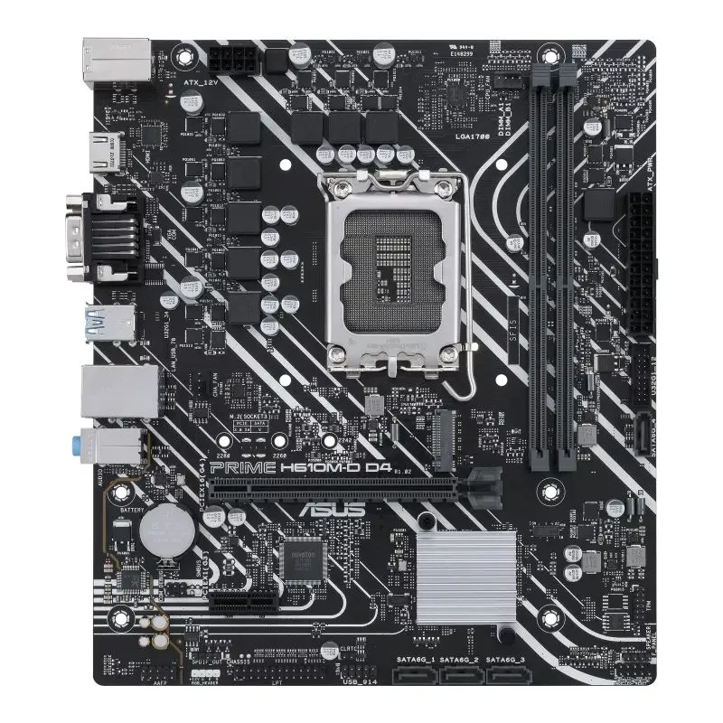 Placă de bază ASUS PRIME H610M-D D4, LGA1700, Intel B610, Micro-ATX