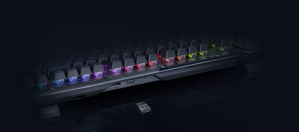 Tastatură ASUS ROG Claymore II, Fără fir, Negru