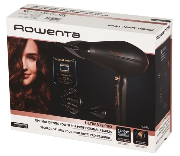 Uscător de păr Rowenta Ultimate Pro CV9620F0, 2300 W, Negru