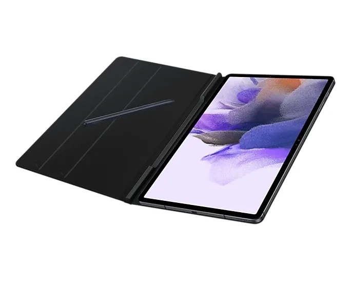 Husă pentru tabletă Samsung Tab S Book Cover, 12,4", Poliuretan, Negru