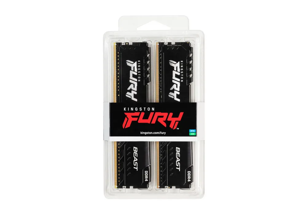 Memorie RAM Kingston FURY Beast, DDR4 SDRAM, 3600 MHz, 16GB, KF436C17BBK2/16