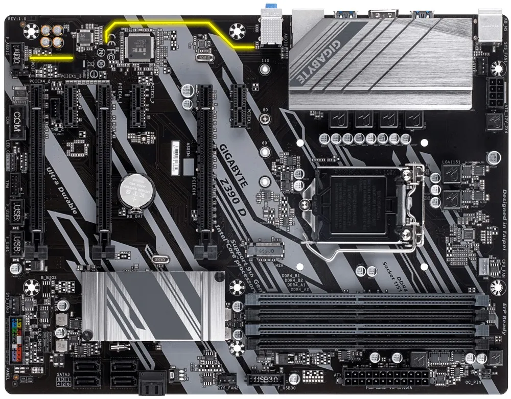 Placă de bază Gigabyte Z390 D, LGA1151, ATX
