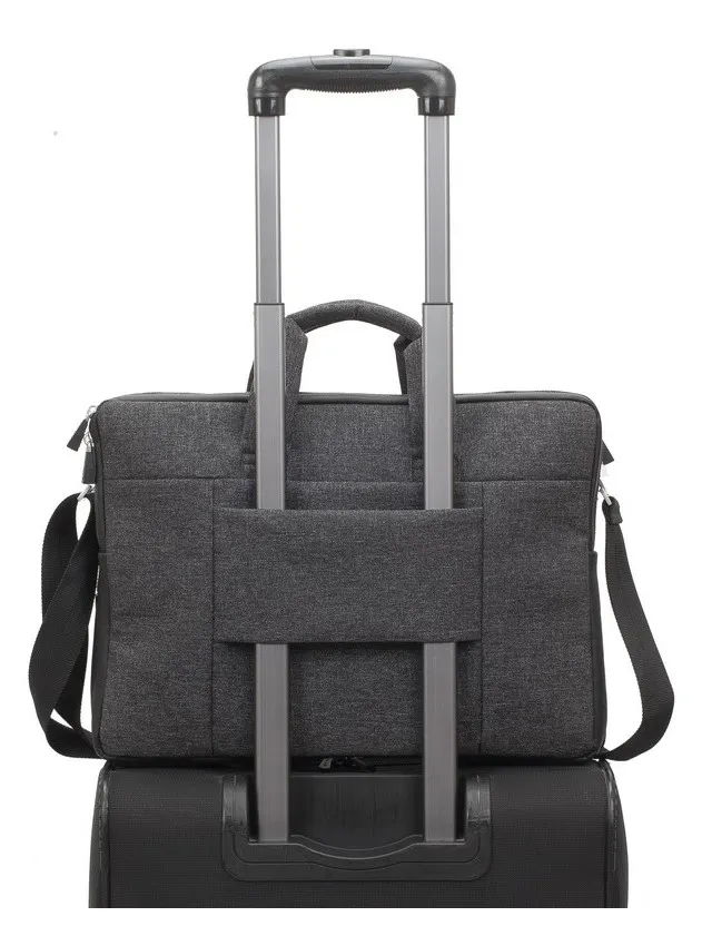 Geantă pentru Laptop RivaCase Lantau, 15.6", Poliester, Negru