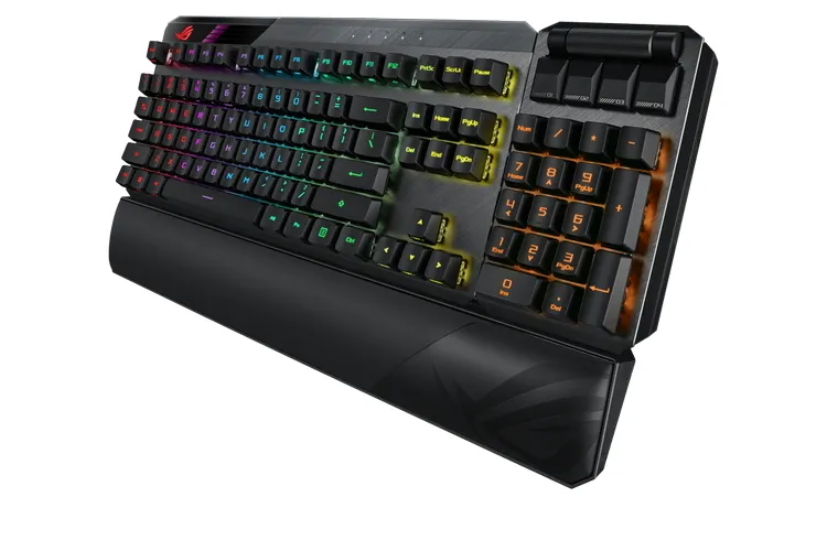 Tastatură ASUS ROG Claymore II, Fără fir, Negru