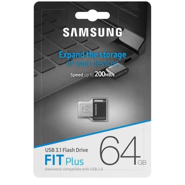 Memorie USB Samsung FIT Plus, 64GB, Gri