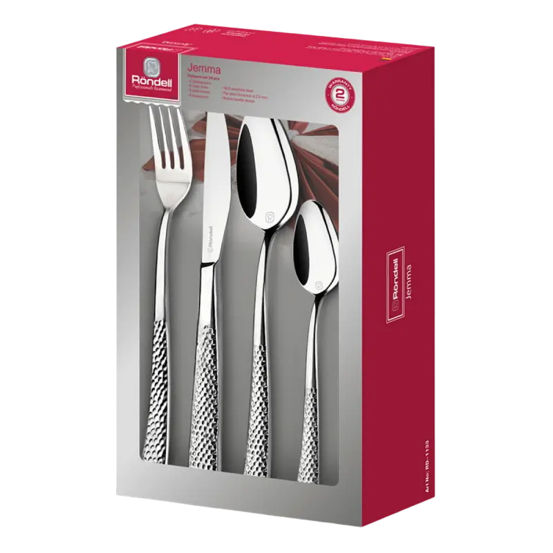 Set de ustensile de bucătărie Rondell RD-1133, Argintiu
