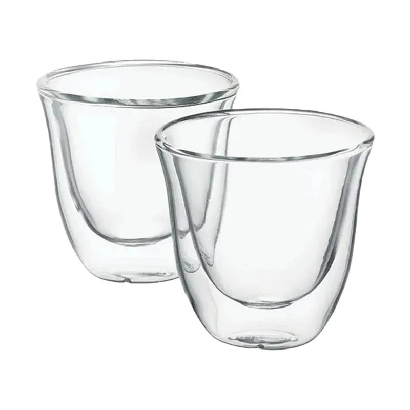 Pahare Cappuccino De'Longhi 60ml 2pcs, Transparent