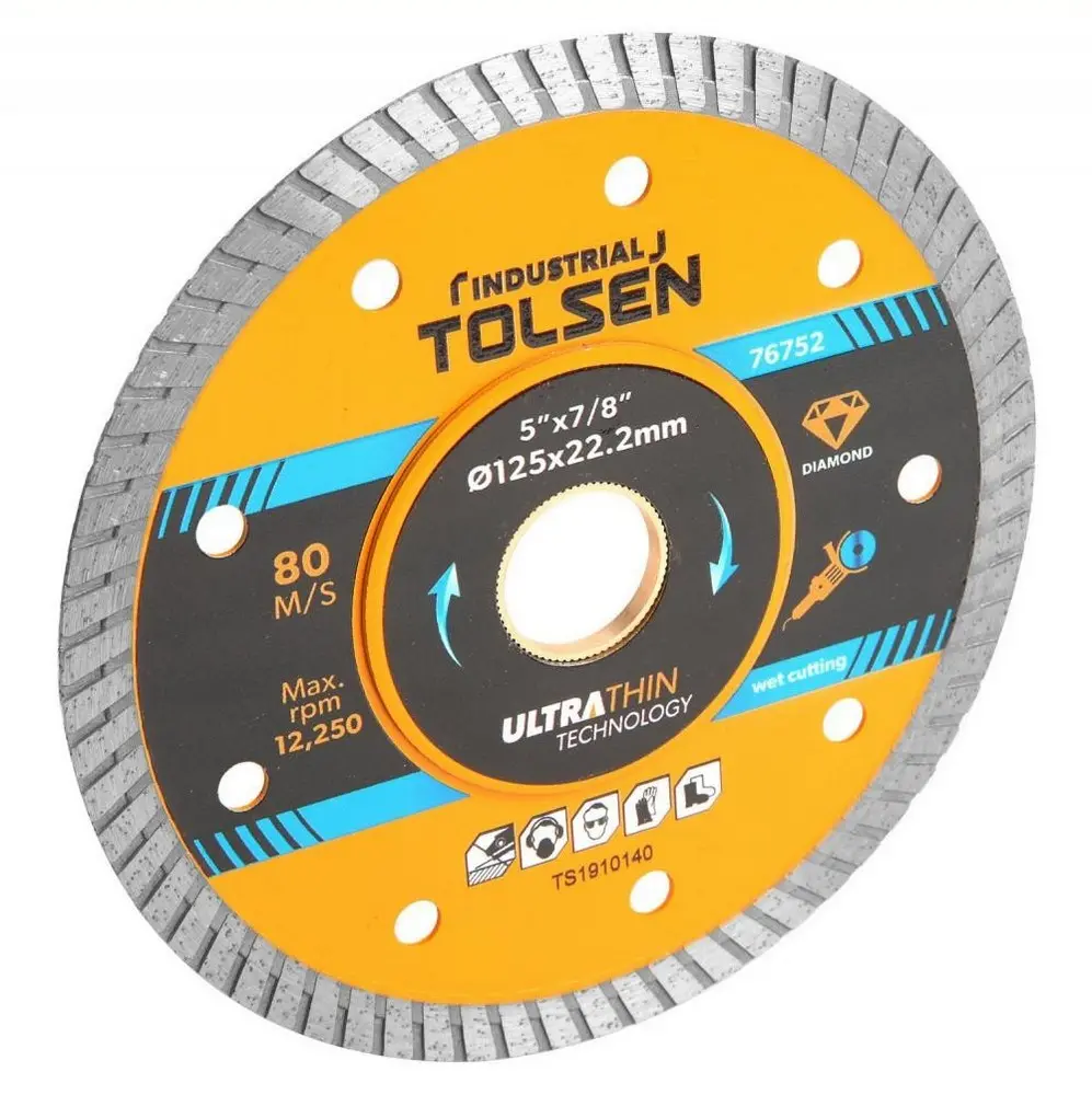 Disc diamantat continuu TOLSEN 115x22:2 x 1 mm