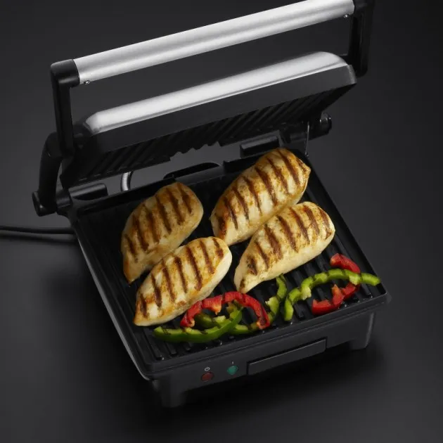 Grătar electric Russell Hobbs Cook@Home, 1800W, Argintiu