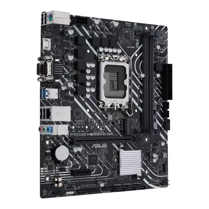 Placă de bază ASUS PRIME H610M-D D4, LGA1700, Intel B610, Micro-ATX