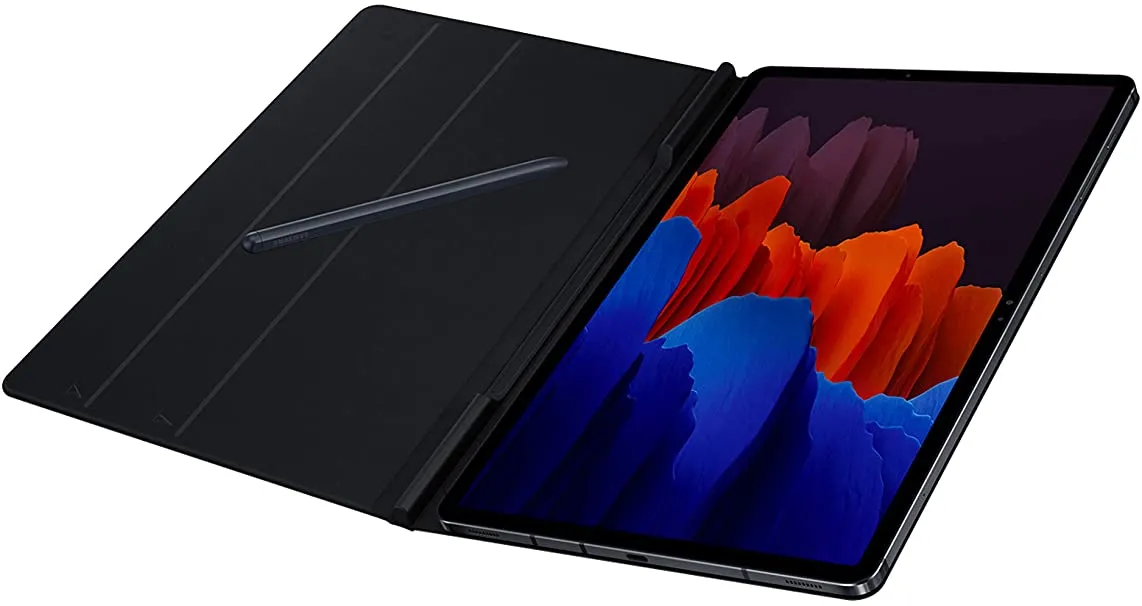 Husă pentru tabletă Samsung Tab S Book Cover, 12,4", Poliuretan, Negru