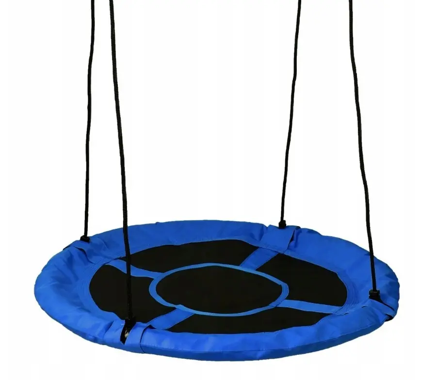 Balansoar rotund tip cuib JUMI (albastru)