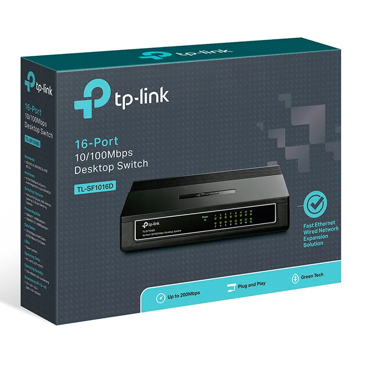 Switch de rețea TP-LINK TL-SF1016D, 16x 10/100 Mbps
