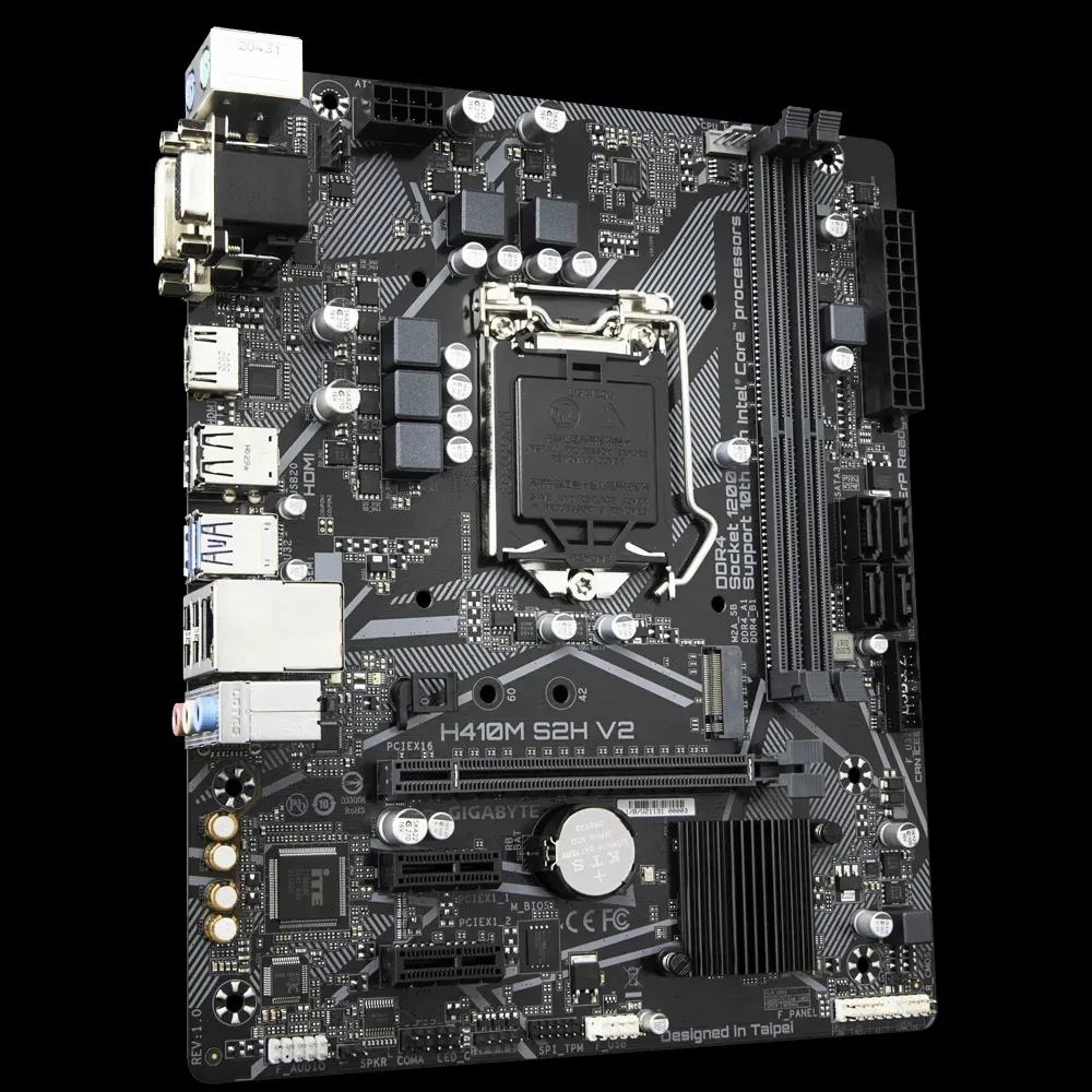 Placă de bază Gigabyte H410M S2H V2, LGA1200, Intel H470, Micro-ATX