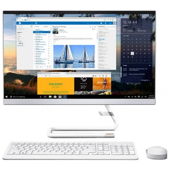 Computer All-in-One Lenovo IdeaCentre 3 22IMB05, 21,5", Intel Core i3-10100T, 8GB/256GB, Fără SO, White