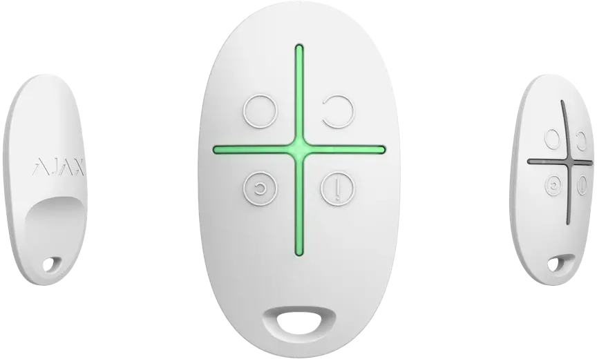 Buton de urgență Ajax SpaceControl, Alb