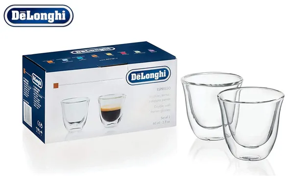 Pahare Cappuccino De'Longhi 60ml 2pcs, Transparent