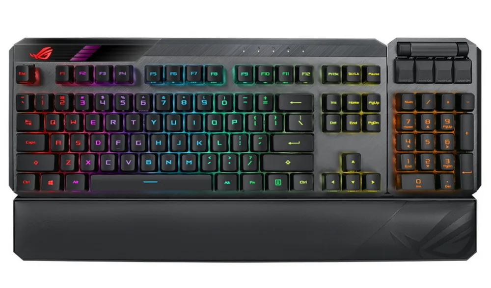 Tastatură ASUS ROG Claymore II, Fără fir, Negru