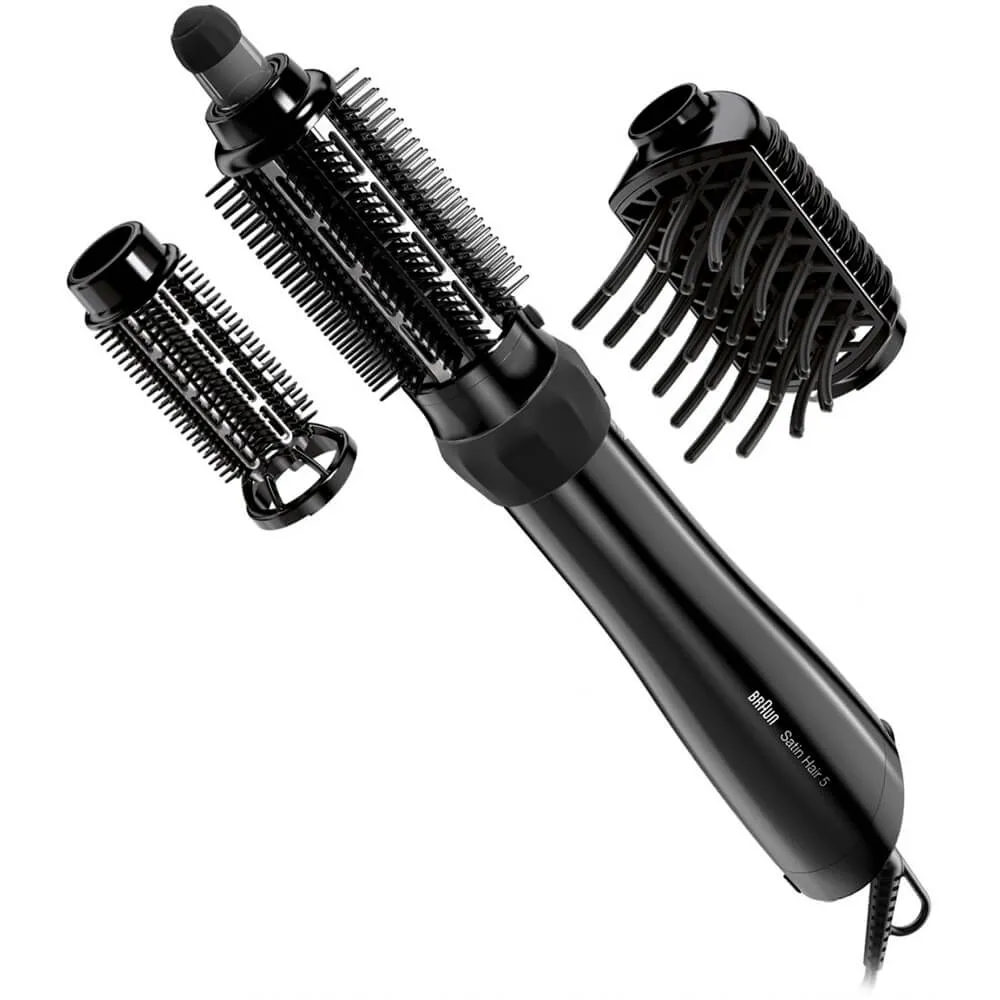 Uscător de păr-perie Braun Satin Hair 5 AS530, 1000W, Negru