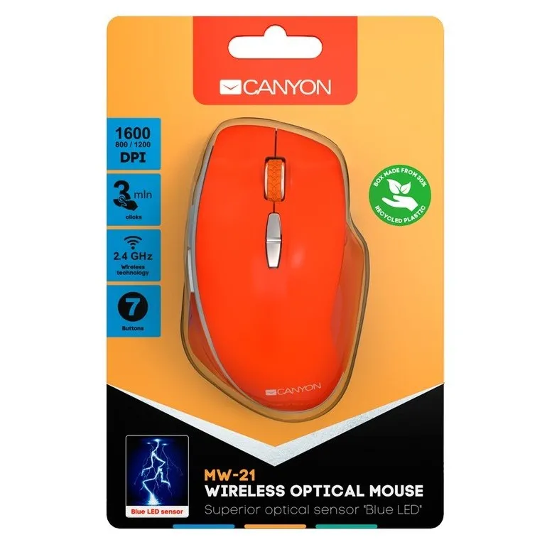 Mouse Wireless Canyon MW-21, Roșu