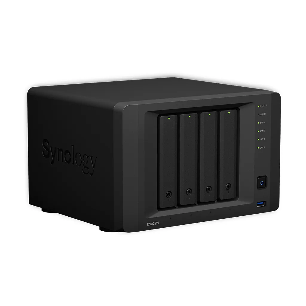 Stocare atașată la rețea SYNOLOGY DVA3221, Negru