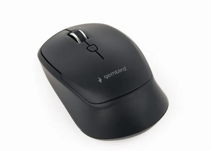 Wireless Mouse Gembird MUSW-4B-05,  800-1600 dpi, 4 buttons, Ambidextrous, 1xAA, Black