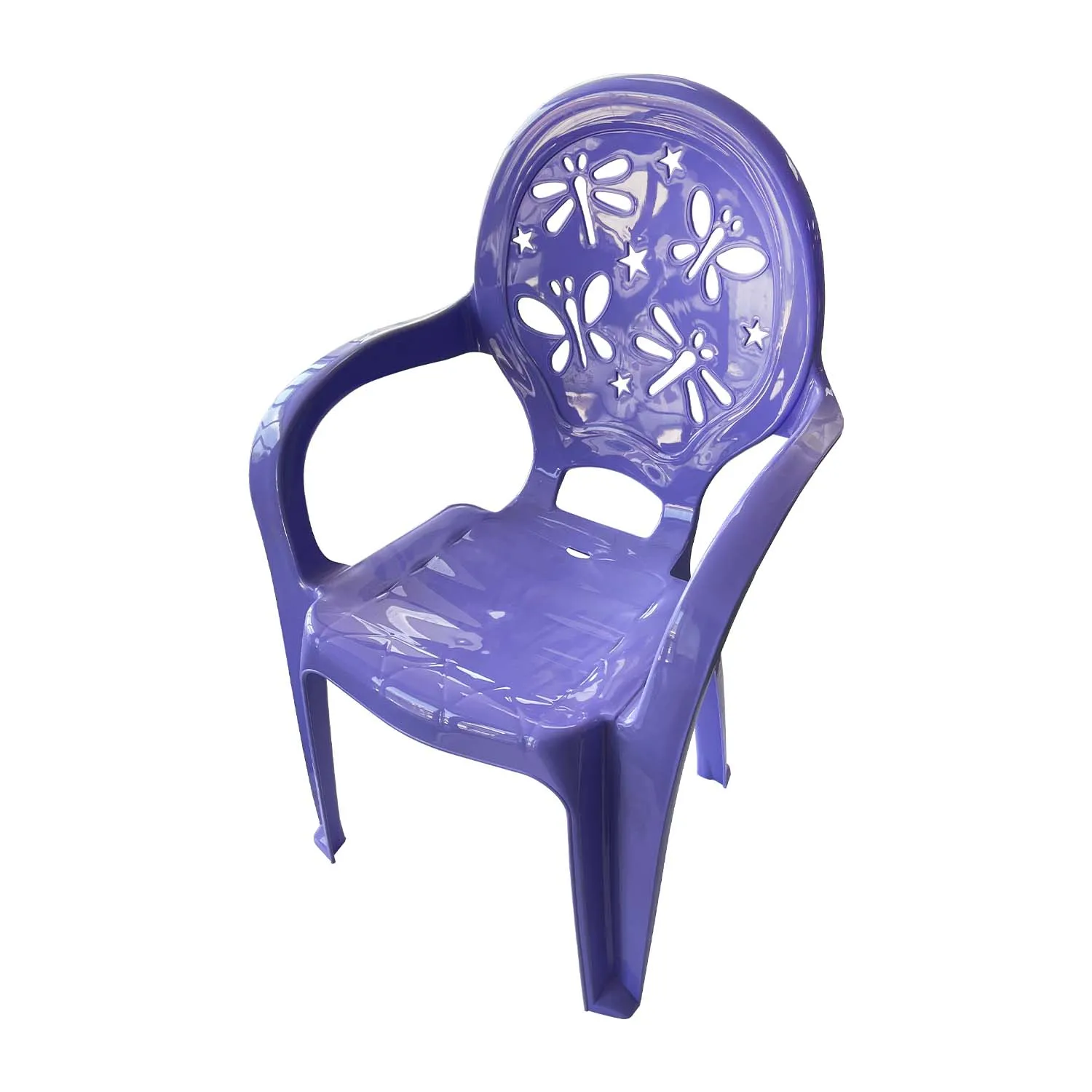 Scaun plastic copii Violeta - fluture (violet)