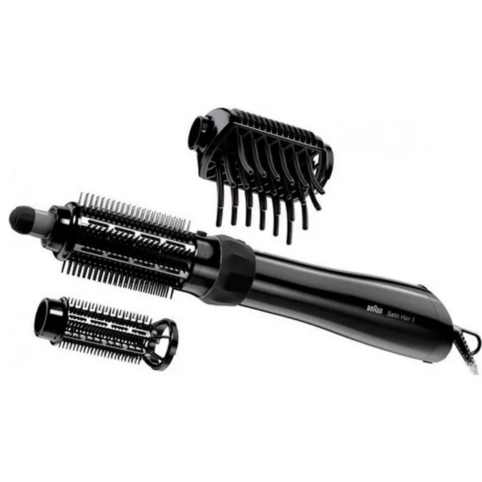 Uscător de păr-perie Braun Satin Hair 5 AS530, 1000W, Negru