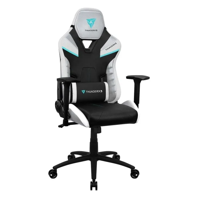 Scaun Gaming ThunderX3 TC5, PU Piele, Negru/Alb