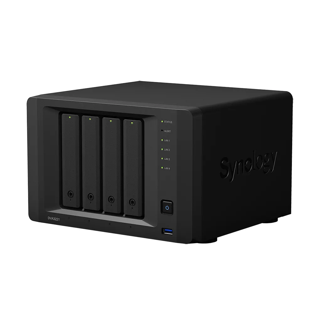 Stocare atașată la rețea SYNOLOGY DVA3221, Negru