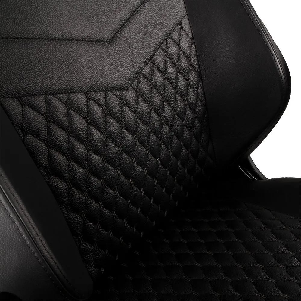 Scaun Gaming Noblechairs Hero, Piele naturală, Negru