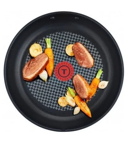 Tigaie WOK Tefal C3551902, 28cm, Negru