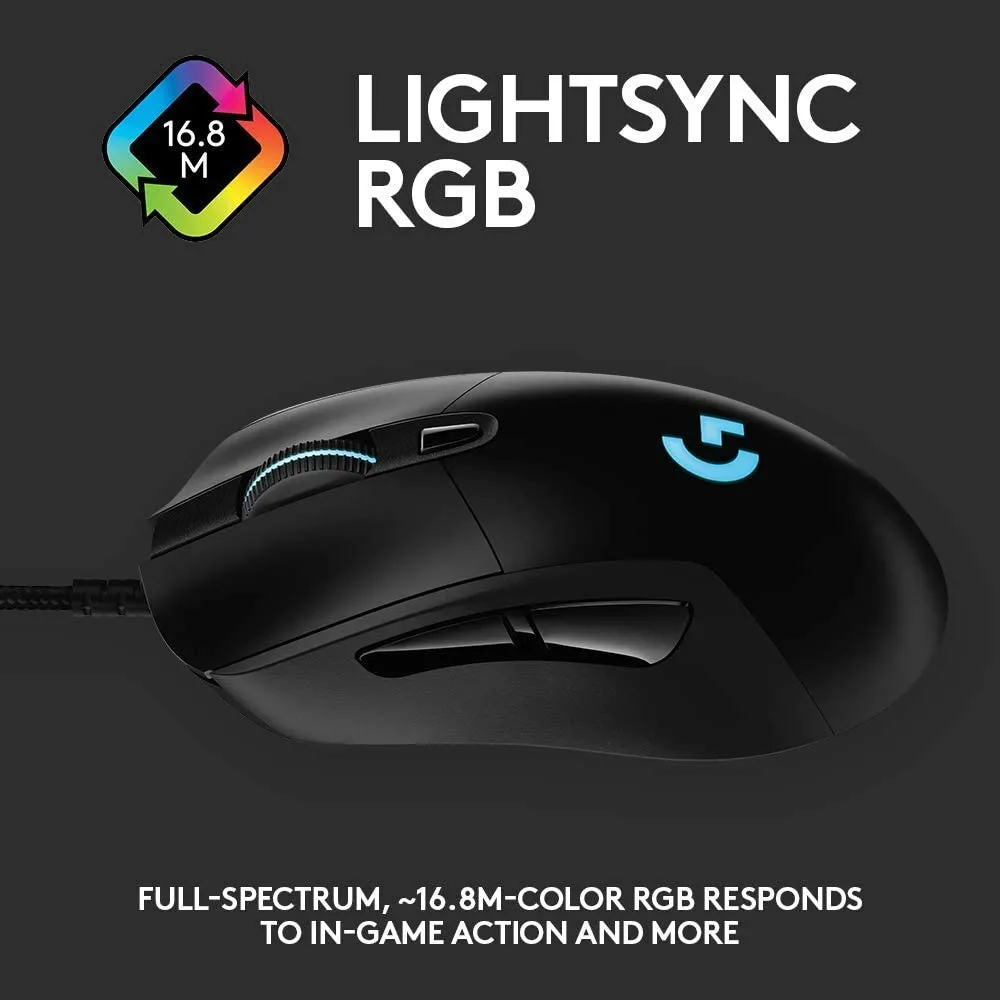 Gaming Mouse Logitech G403 Hero, Negru