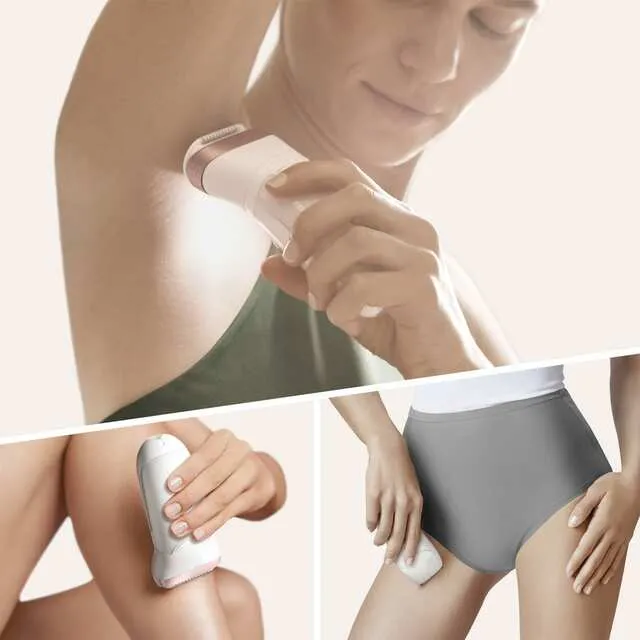 Epilator BRAUN SES9720, Alb/Roz