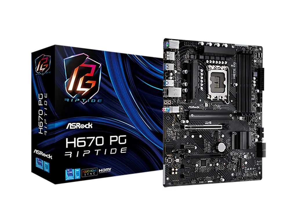 Placă de bază ASRock H670 PG RIPTIDE, LGA1700, Intel H670, ATX