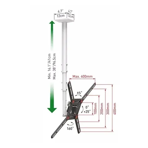 Ceiling Mount Barkan ''3500'' White/Black 29