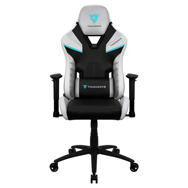 Scaun Gaming ThunderX3 TC5, PU Piele, Negru/Alb