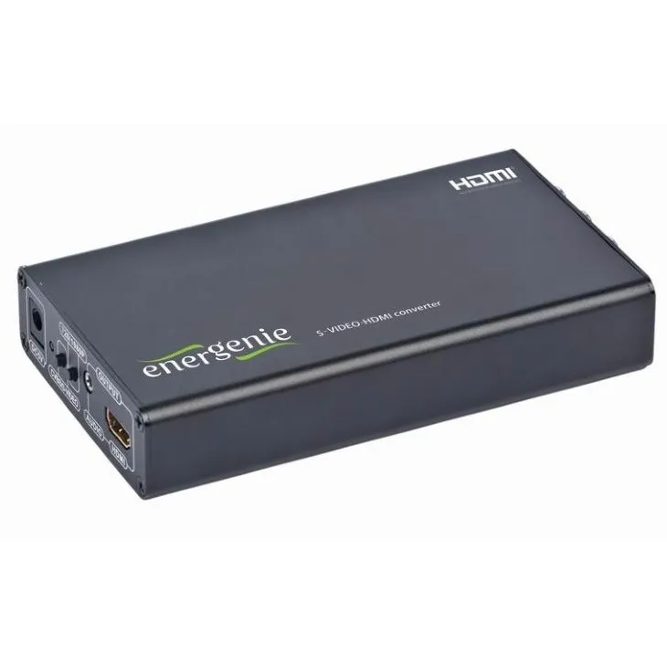 Convertor Video/Audio Energenie S-VIDEO to HDMI Converter, Negru