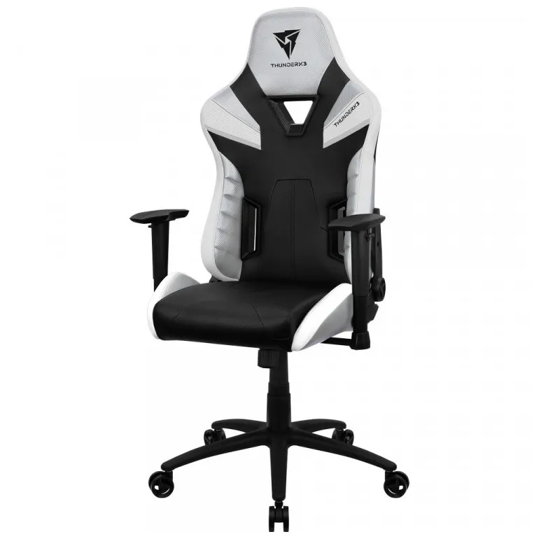 Scaun Gaming ThunderX3 TC5, PU Piele, Alb