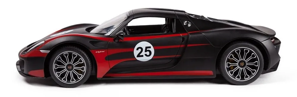 Jucărie cu telecomandă Rastar PORSCHE 918 Spyder Performance, 1:14, Negru (70770)