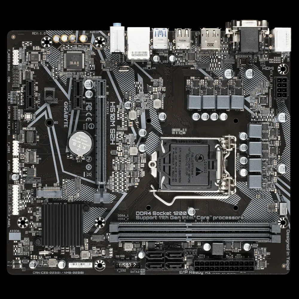 Placă de bază Gigabyte H510M S2H, LGA1200, Intel H510, Micro-ATX