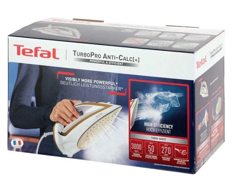 Fier de călcat Tefal FV5698E0, 3000W, Alb Galben