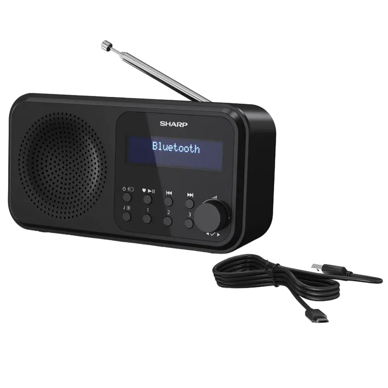 Radio portabil Sharp DR-P420BKV01, Negru