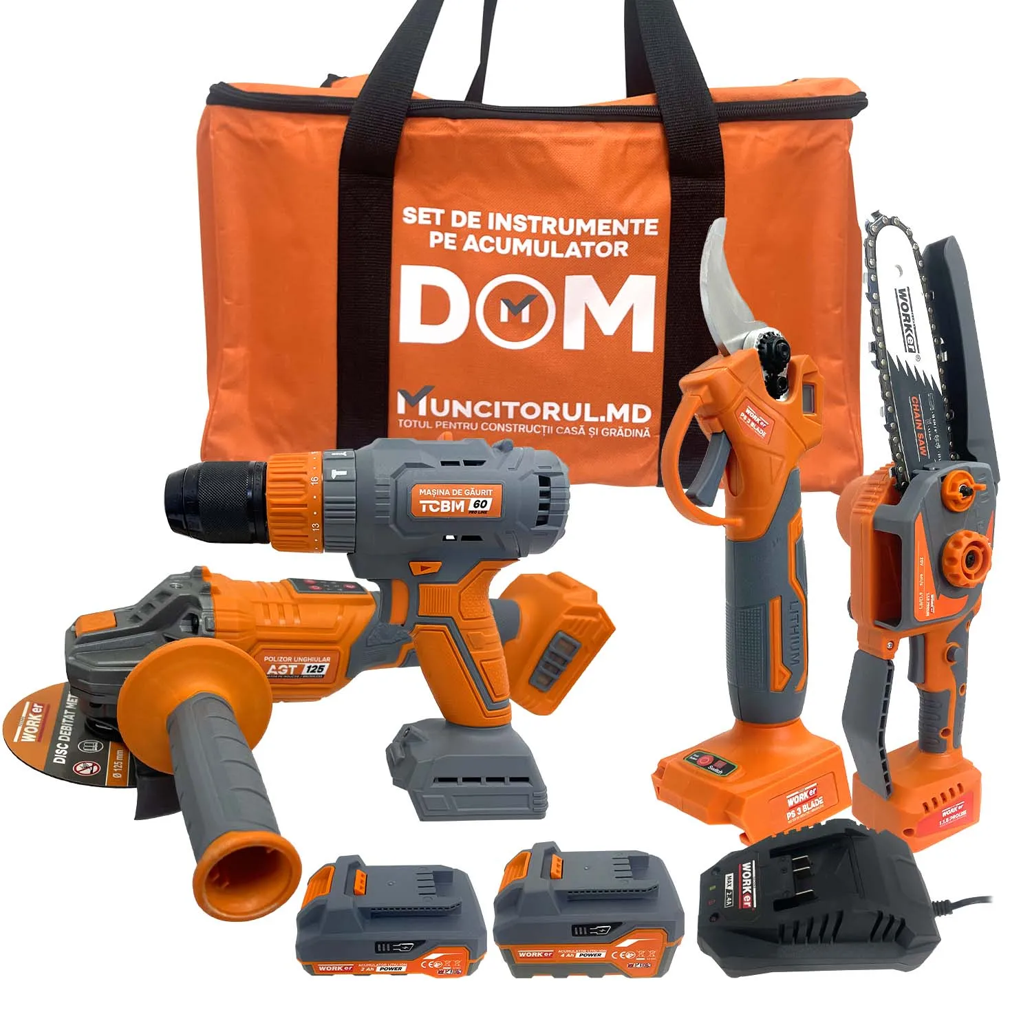 Set instrumente pe acumulator DOM