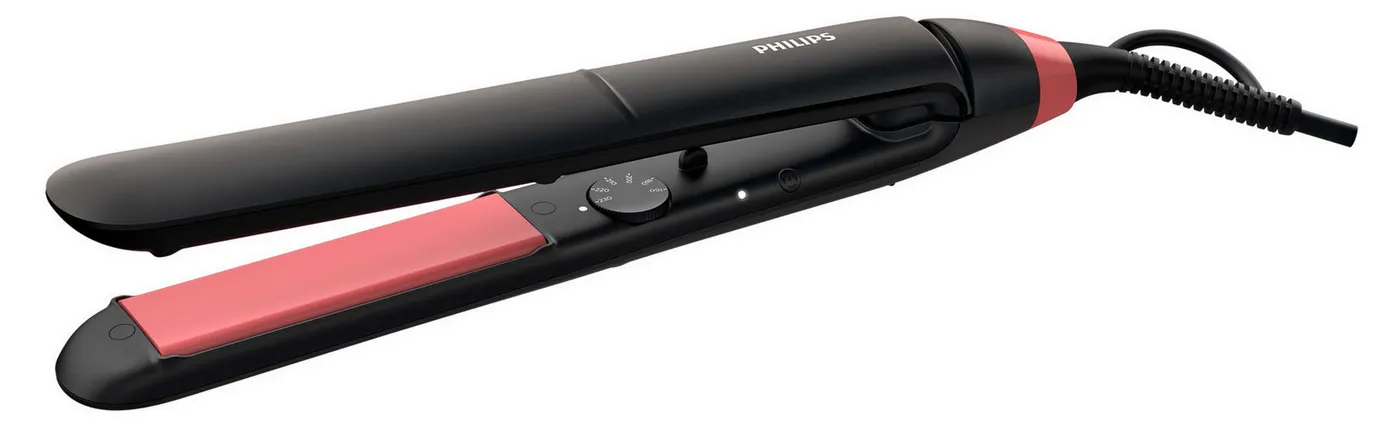 Placă de îndreptat părul Philips StraightCare Essential BHS376/00, Negru