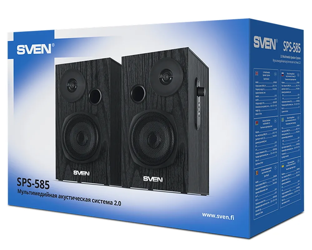 Boxe pentru calculator 2.0 SVEN SPS-585, Negru