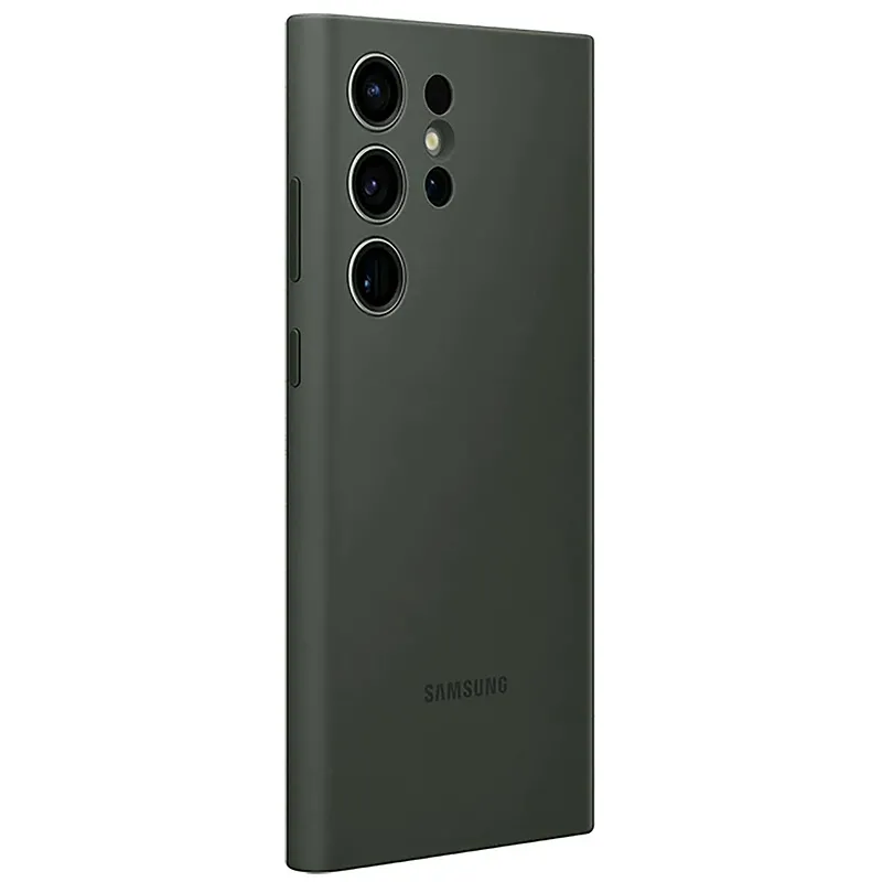 Husă Samsung Silicone Cover for Galaxy S23 Ultra, Khaki