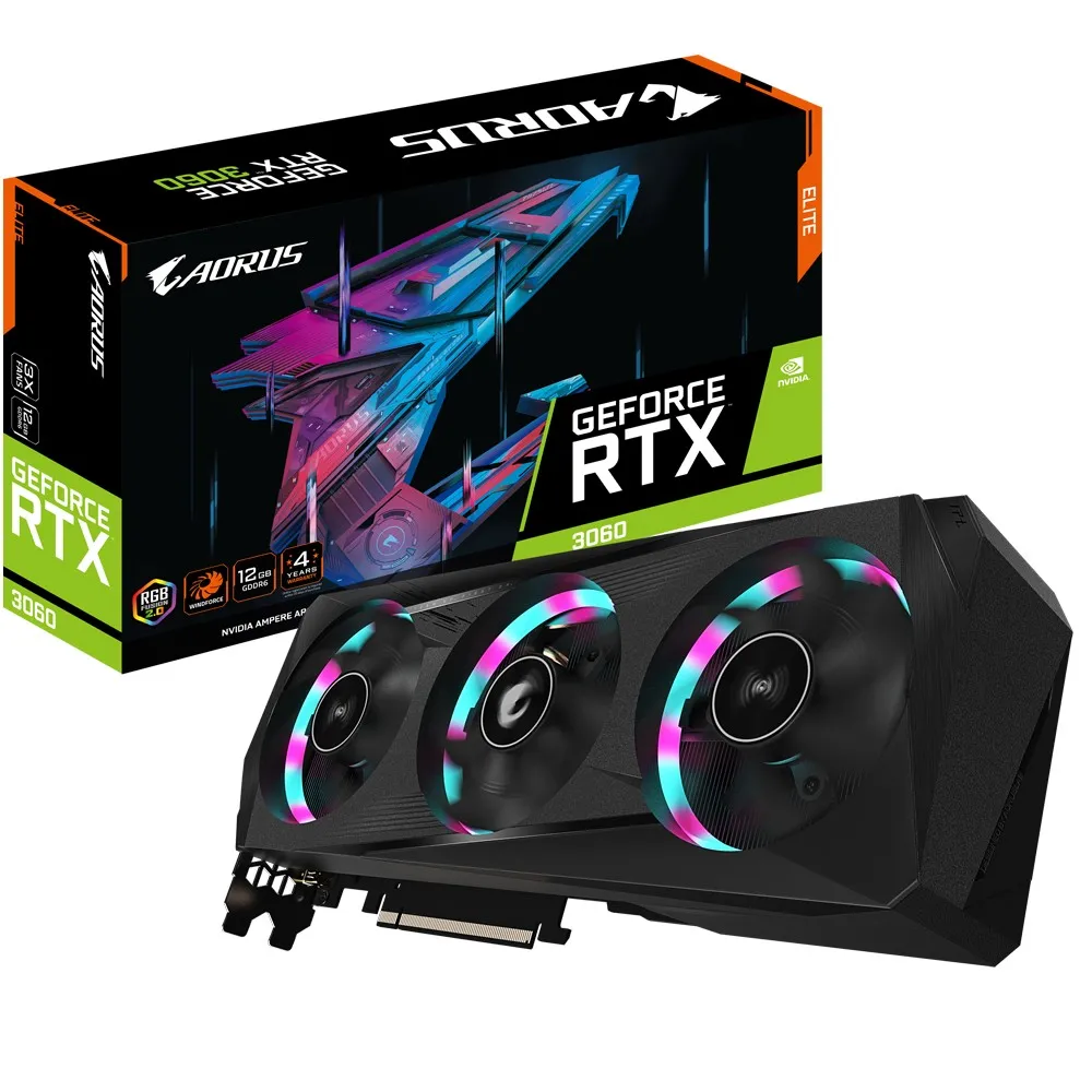 Placă Video Gigabyte GV-N3060AORUS E-12GD, 12GB GDDR6 192bit